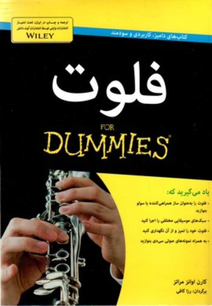 تصویر  فلوت For Dummies (وزیری-شمیز)