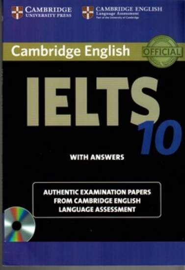تصویر  IELTS 10 - Cambridge + CD (رقعی-شمیز)