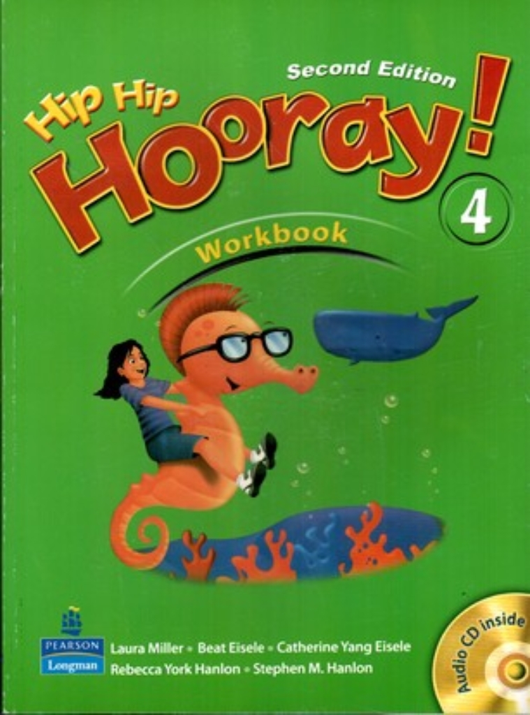 تصویر  Hip Hip Hooray 4 - wb + CD - 2nd Edition (رحلی-شمیز)