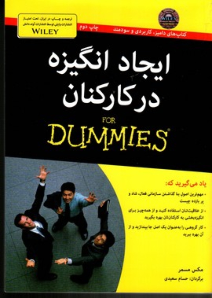 تصویر  ایجاد انگیزه در کارکنان for dummies (وزیری-شمیز)