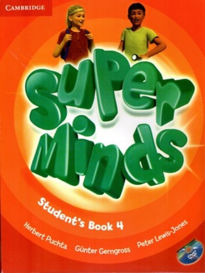 تصویر  Super Minds 4 - sb + wb +CD + DVD (رحلی-شمیز)