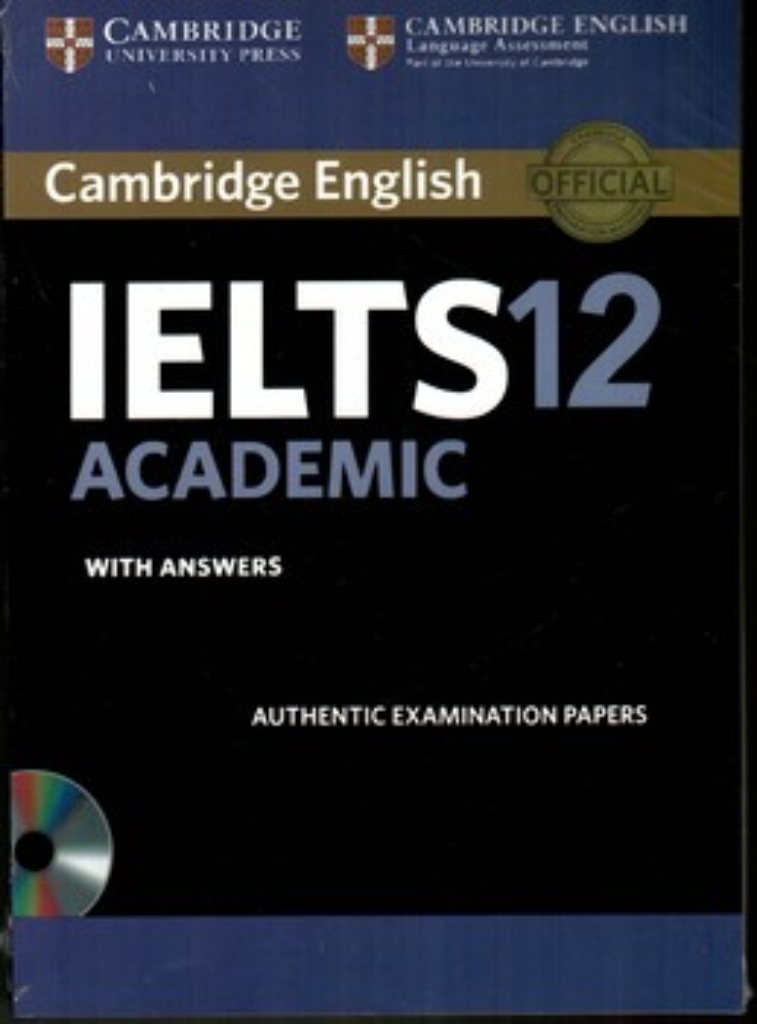 تصویر  cambridge ielts 12 academic+cd (رقعی-شمیز)