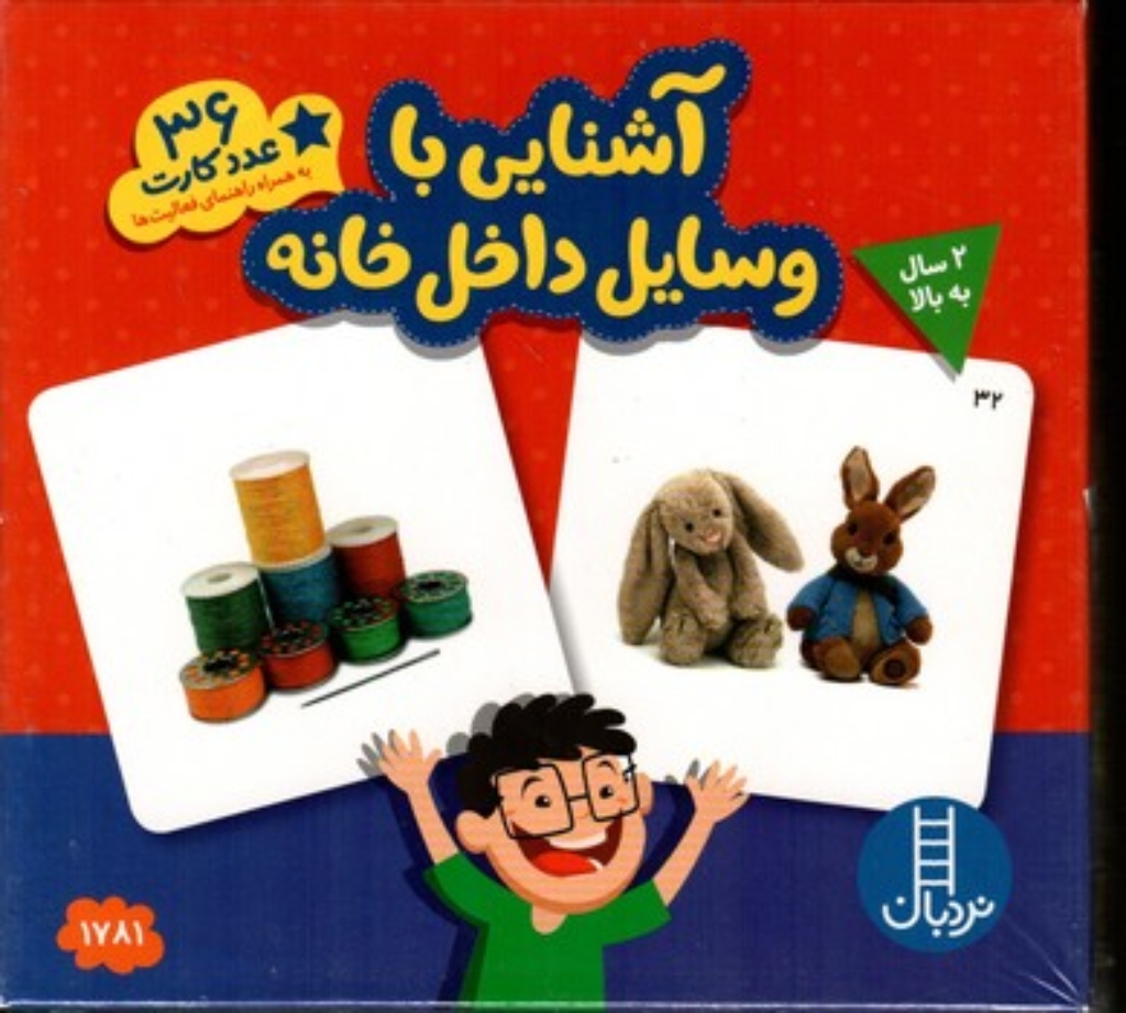 تصویر  36 عدد کارت - آشنایی با وسایل داخل خانه 