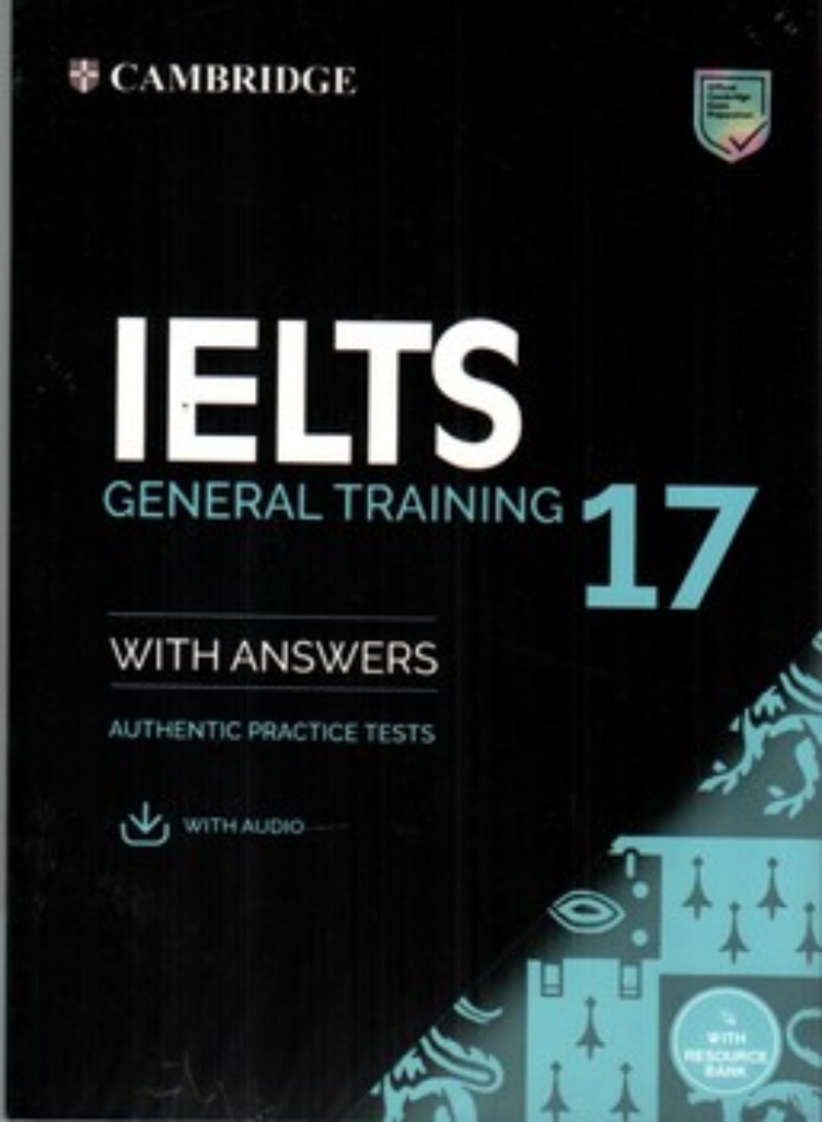 تصویر  cambridge ielts 17 general training+ cd (رقعی-شمیز)