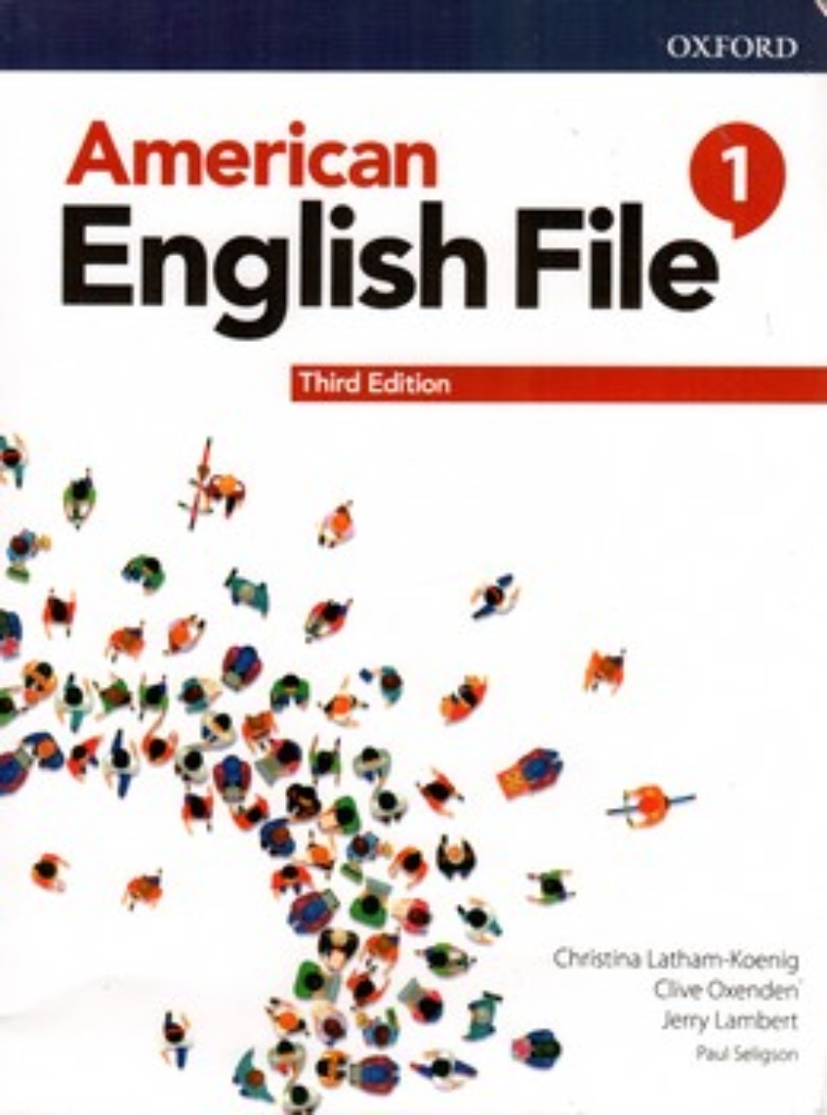 تصویر  American English File 1 - sb + wb + CD + DVD (رحلی-شمیز)