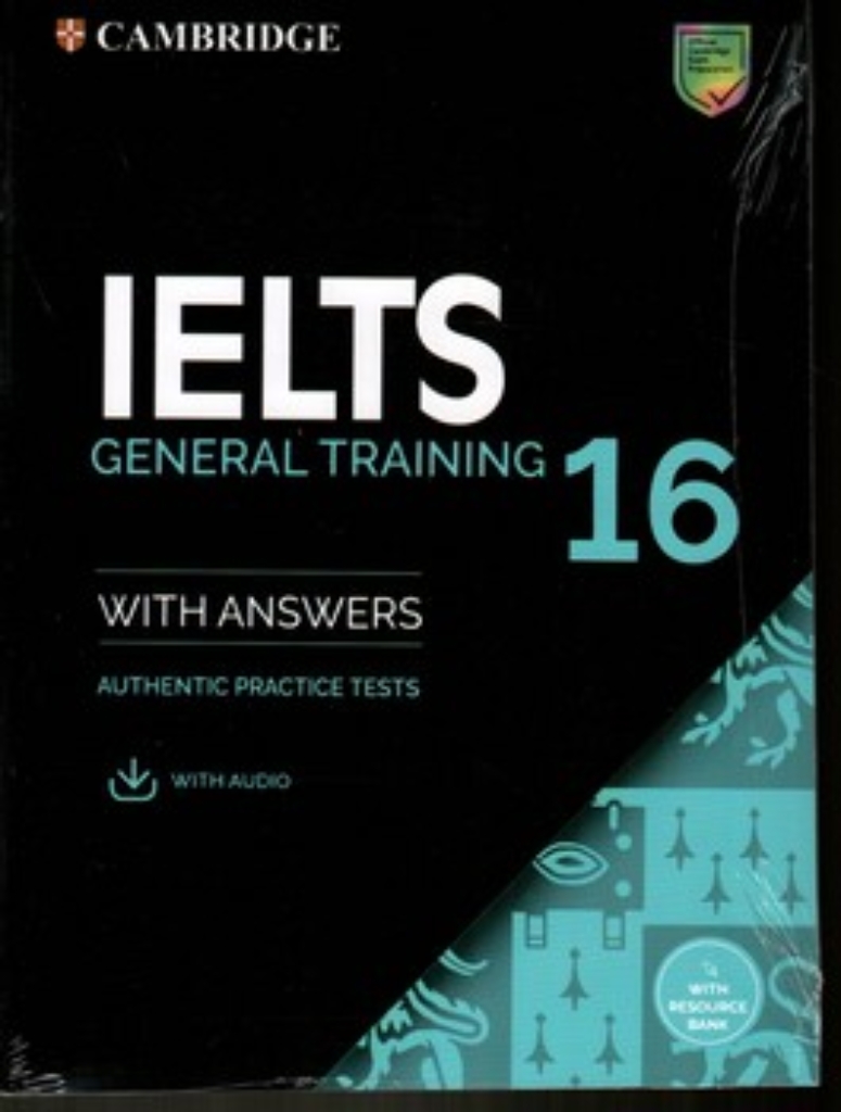 تصویر  cambridge ielts 16 general training + cd (رقعی-شمیز)