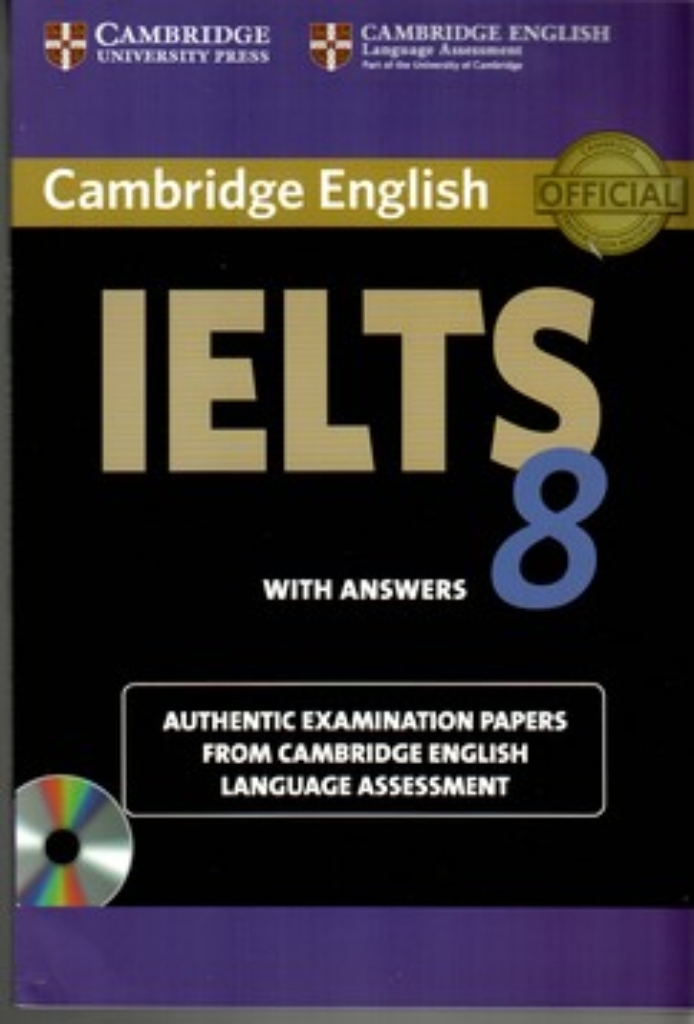 تصویر  IELTS 8 - Cambridge + CD (رقعی-شمیز)