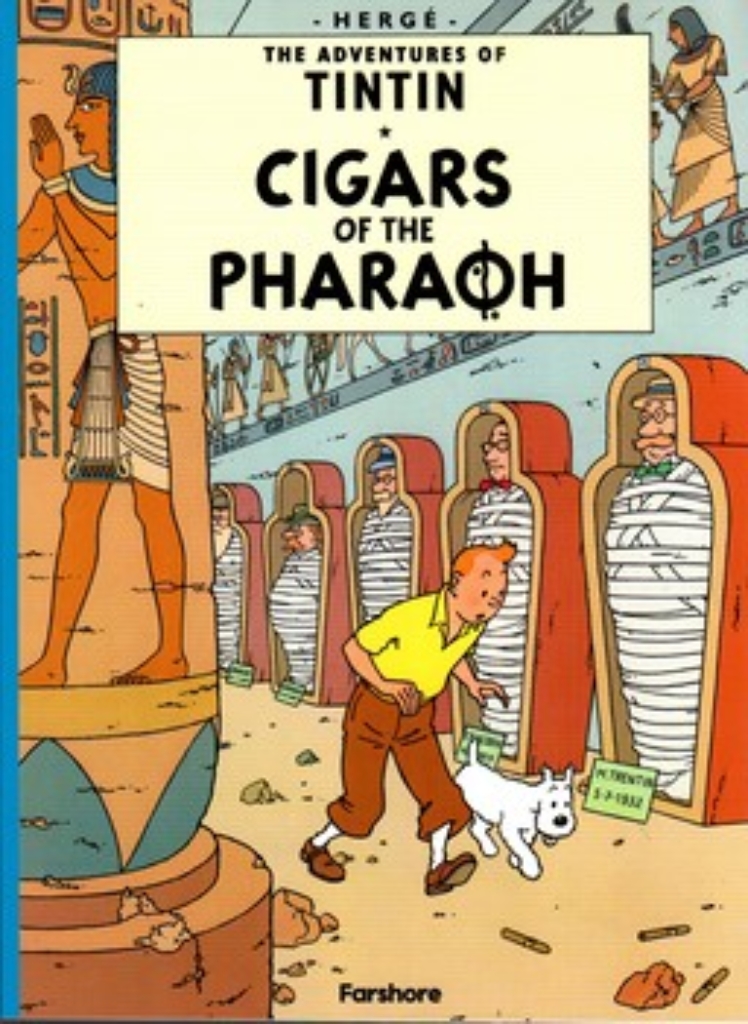 تصویر  The adventures of Tintin - cigars of the pharaoh (رحلی-شمیز)