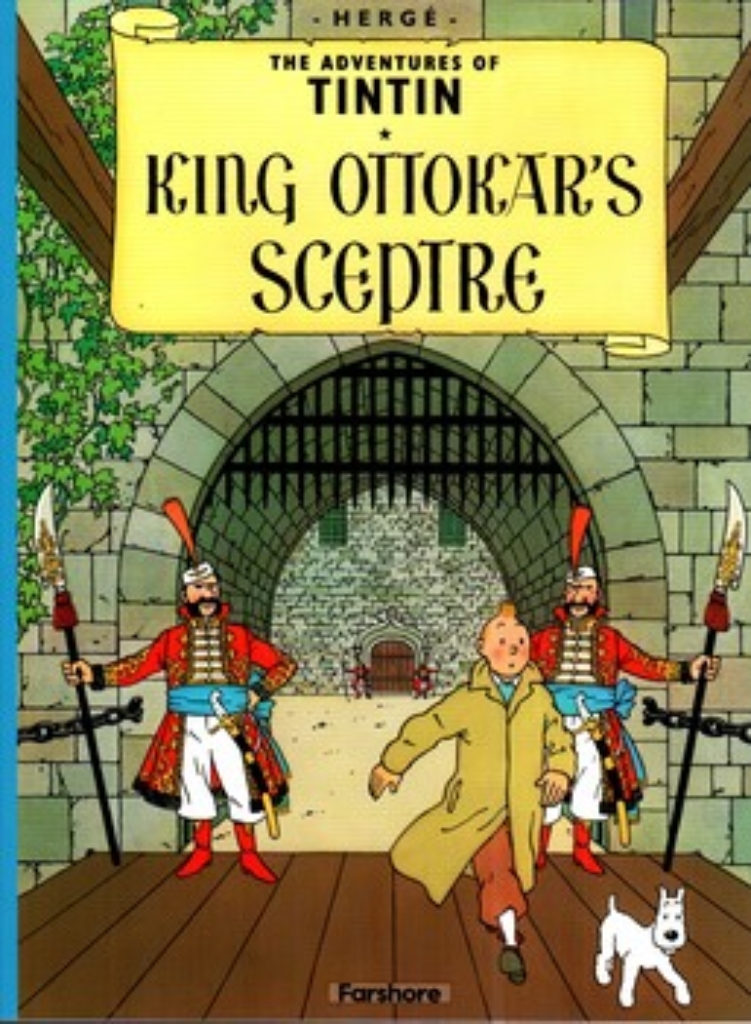 تصویر  The adventures of Tintin - king ottokars sceptre (رحلی-شمیز)