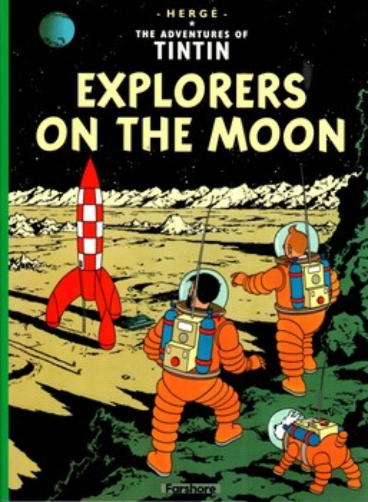 تصویر  The adventures of Tintin - explorers on the moon (رحلی-شمیز)