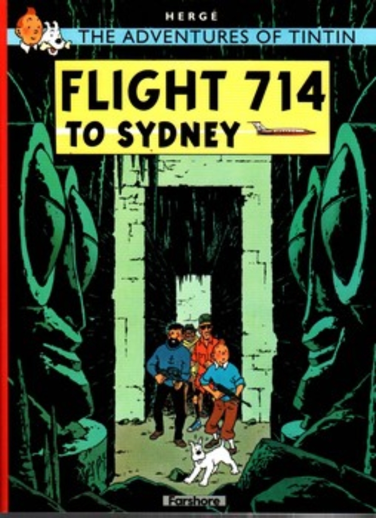 تصویر  The adventures of Tintin - flight 714 to sydney (رحلی-شمیز)