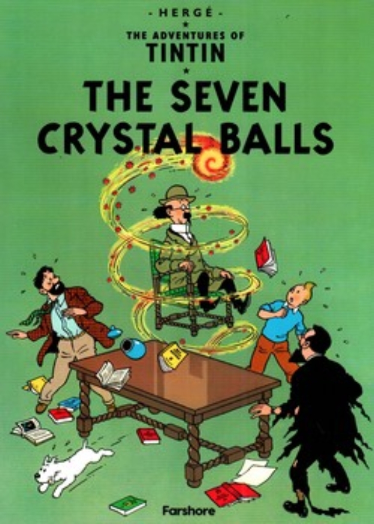 تصویر  The adventures of Tintin - the seven crystal balls (رحلی-شمیز)
