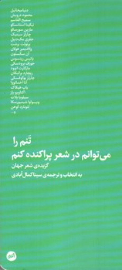 تصویر  تنم را می توانم در شعر پراکنده کنم (پالتویی - شمیز)