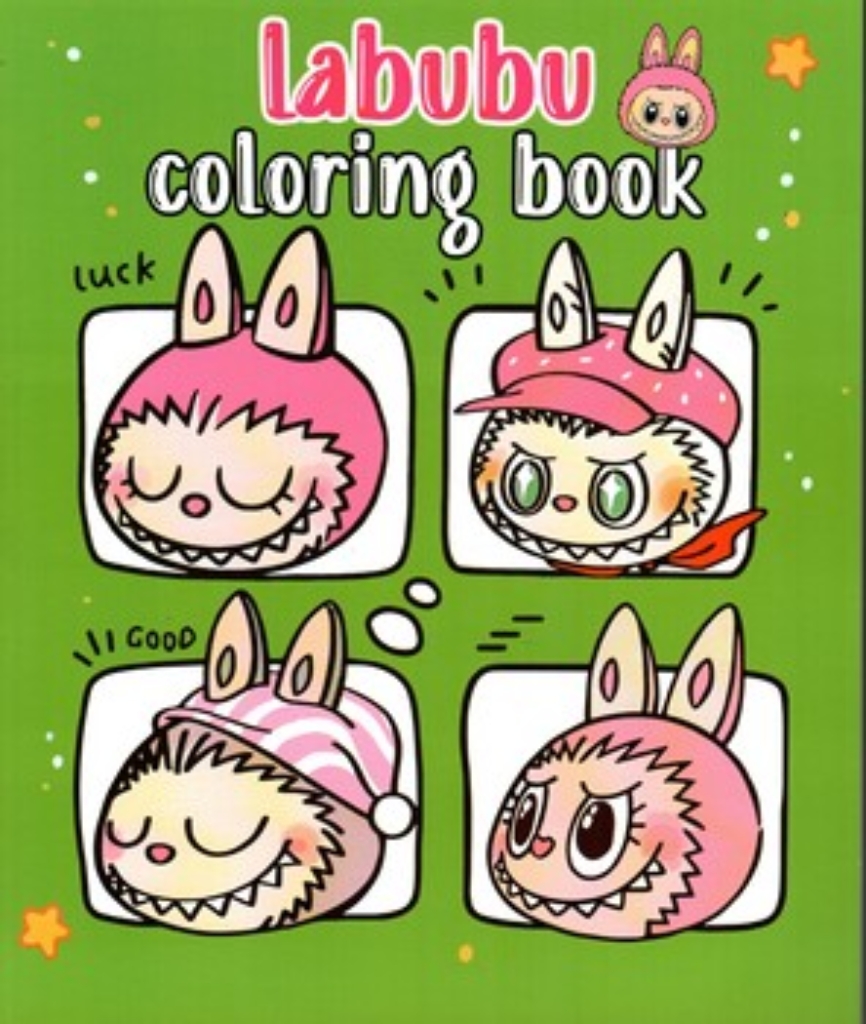 تصویر  کتاب رنگ آمیزی لبوبو - Labubu Coloring book (رحلی-شمیز)